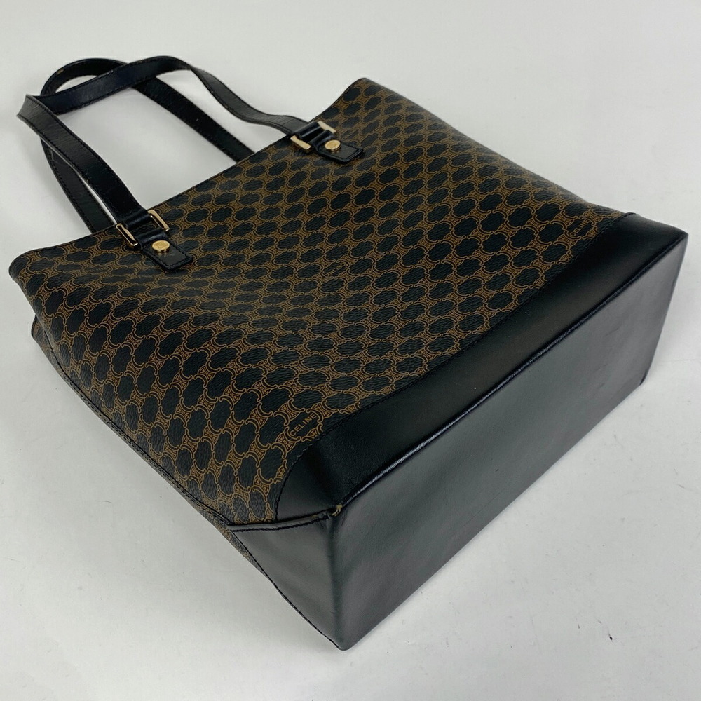 Celine Macadam Pattern Canvas Tote Black - image 2